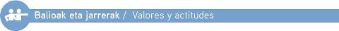 valores y actitudes