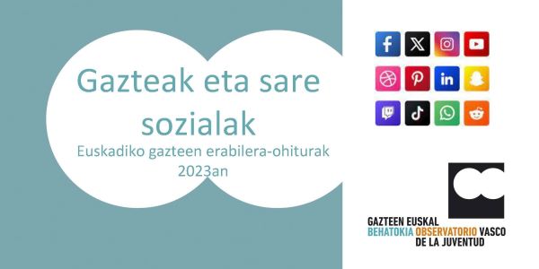 Txostena . Gazteak eta sare sozialak. Euskadiko gazteen erabilera-ohiturak 2023an